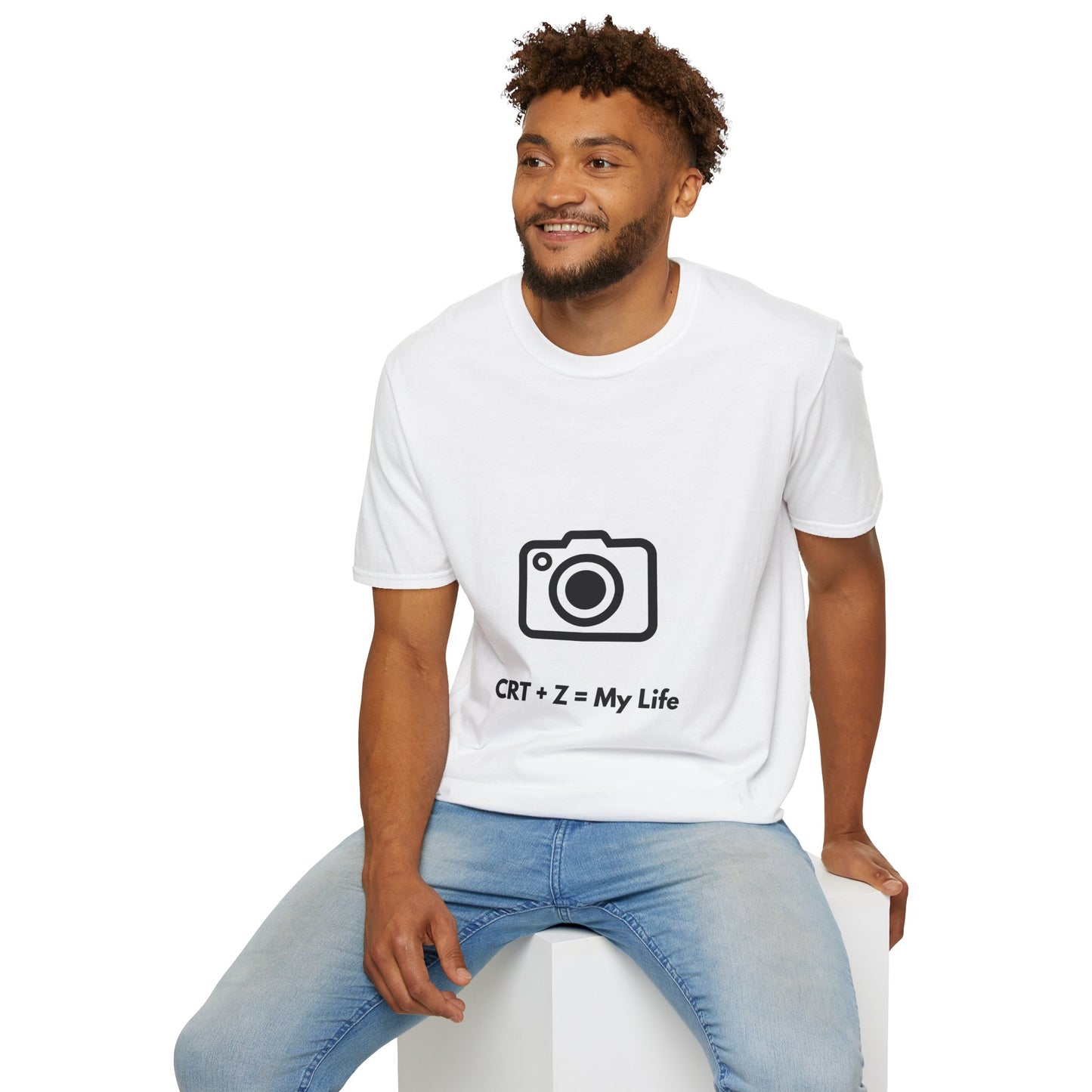 Camera Enthusiast T-Shirt - CRT + Z = My Life, Photography Gift, Unisex Tee, Birthday Gift, Casual Wear, Softstyle Shirt